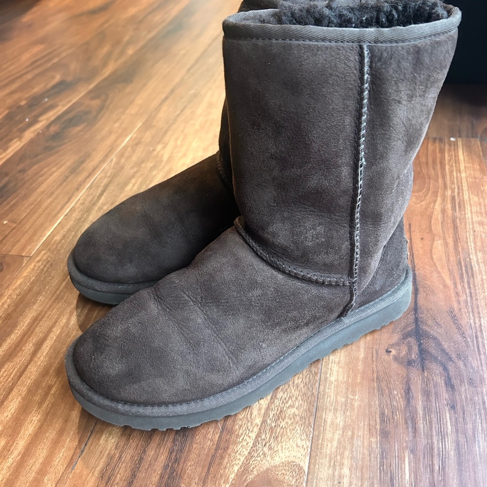 Chestnut Brown UGG Suede Boots Size 8
